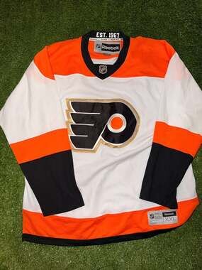 Reebok NHL Philadelphia Flyers Premier Away Jersey EST. 1967